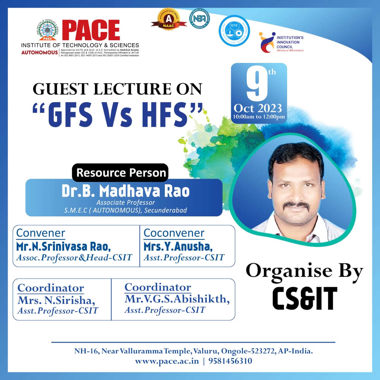 Guest Lecture on GFS Vs HFS