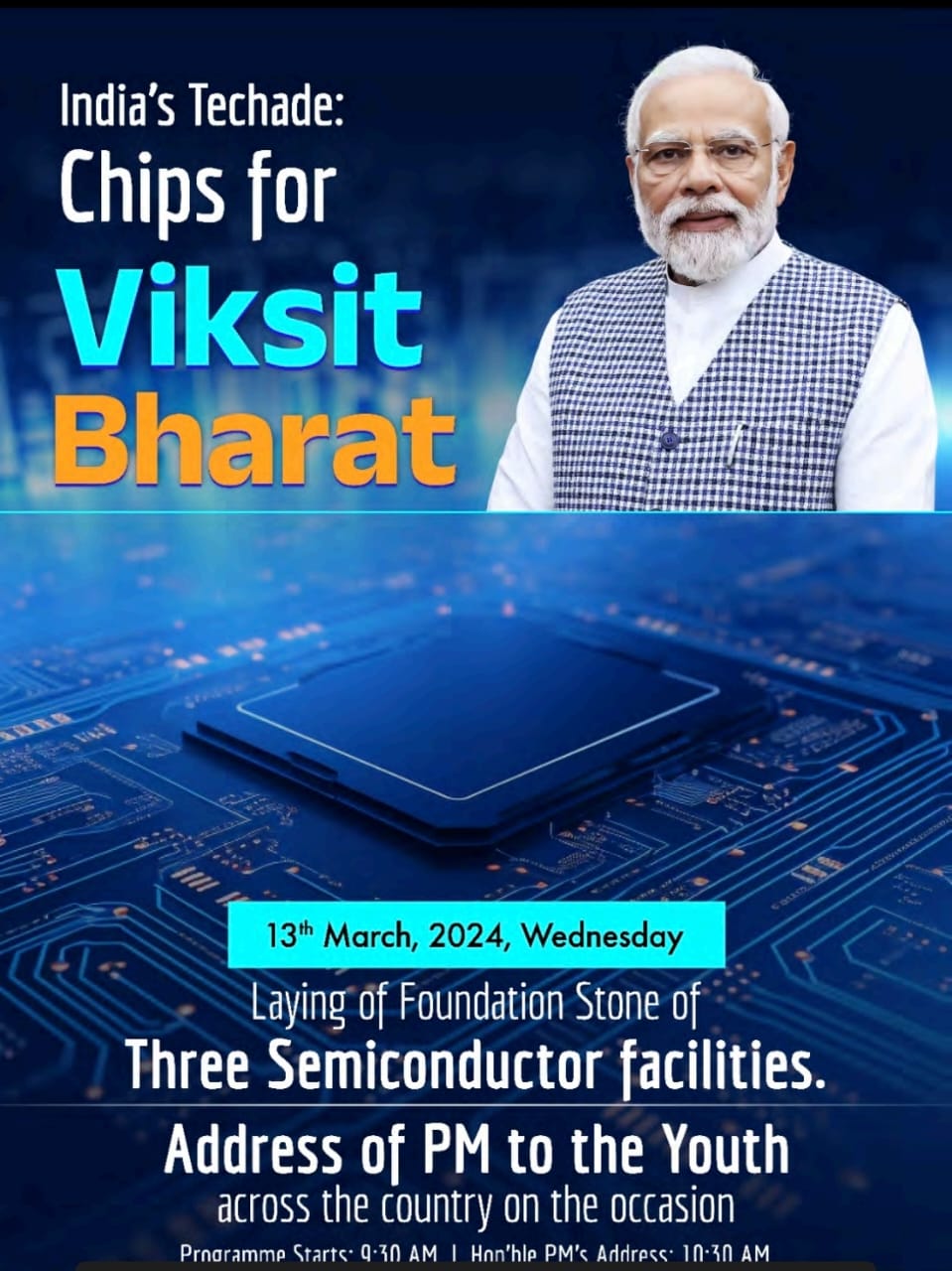 India Techade chips for Viksit Bharat
